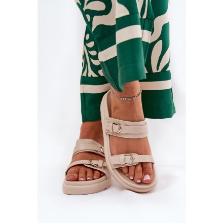 Papucs Step in style (212141) Drapp