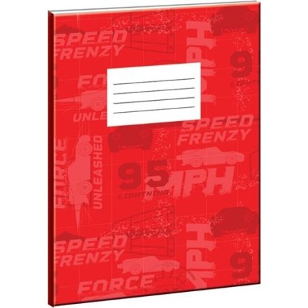 Disney Verdák Red Speed B/5 vonalas füzet 50 lapos