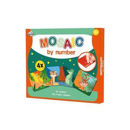 Állatos Jungle habszivacs mozaikos kreatív szett
