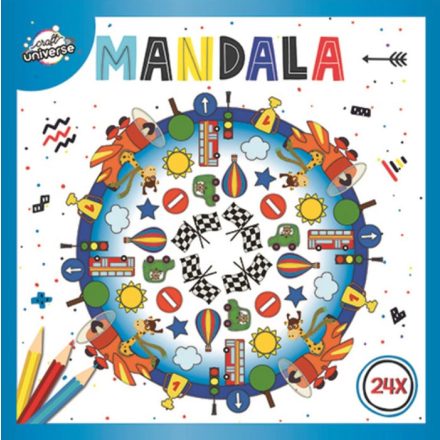 Színes Mandala Race színező 24 oldal