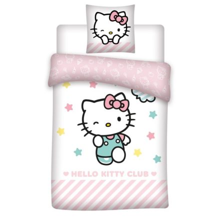 Hello Kitty Stars ágyneműhuzat 140×200cm, 65x65 cm