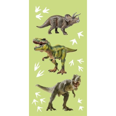 Dinoszaurusz Green fürdőlepedő, strand törölköző 70x140cm