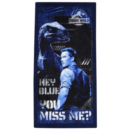 Jurassic World Hey Blue fürdőlepedő, strand törölköző 70x140cm
