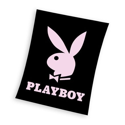 Playboy Black coral fleece polár takaró 150x200cm