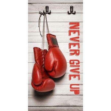 Never give up Box fürdőlepedő, strand törölköző 70x140cm