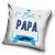 Beste Papa Mustache párnahuzat 40x40 cm