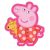 Peppa malac Sleep formapárna, díszpárna 31x34 cm