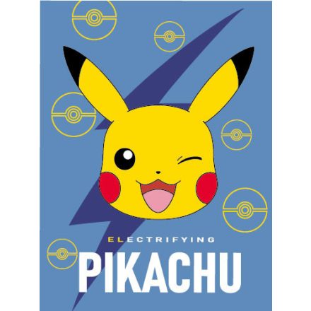 Pokémon Electrifying coral fleece polár takaró 150x200cm