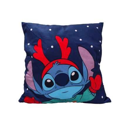 Disney Lilo és Stitch, A csillagkutya Antler Karácsony párnahuzat 40x40 cm Velúr