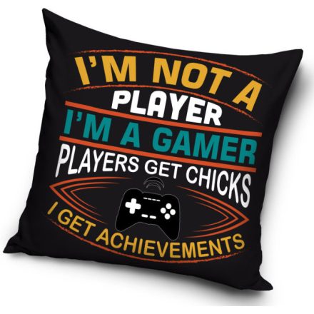 Gamer párna, díszpárna 40 x 40 cm