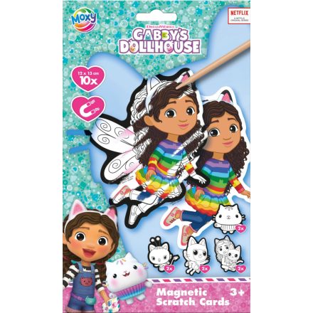 Gabi babaháza Fairy scratch képkarcoló készlet mágnessel
