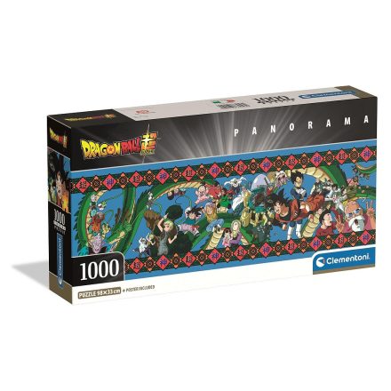 Dragon Ball Cosmic Clash 1000 db-os panorama Compact puzzle Clementoni