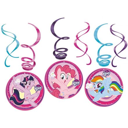 Én kicsi pónim Rainbow Sparkle szalag dekoráció 6 db-os szett