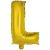 Gold, Arany L betű fólia lufi 41 cm