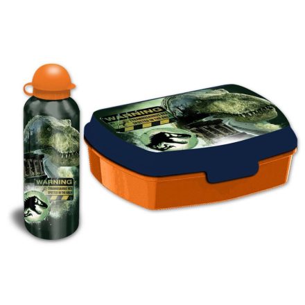 Jurassic World Dominion szendvicsdoboz + alumínium kulacs szett