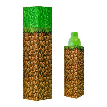 Minecraft műanyag kulacs csavaros kupakkal 650 ml