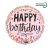 Happy Birthday Pink Confetti fólia lufi 46 cm