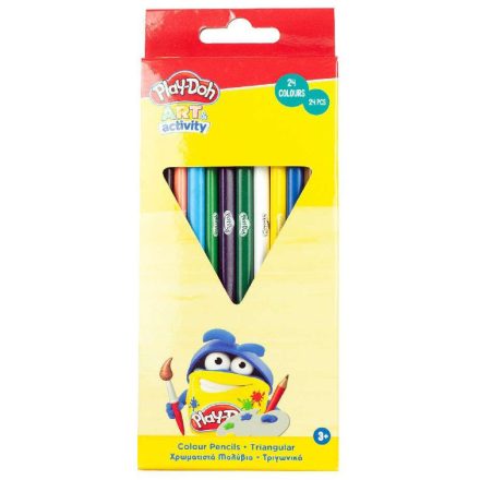 Play-Doh Art háromszögletű színes ceruza 24 db-os