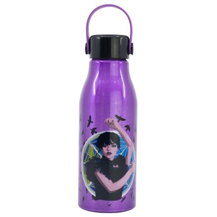 Wednesday Nevermore Flexi alumínium kulacs csavaros kupakkal, akasztóval 760 ml
