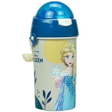 Disney Jégvarázs Together műanyag szívószálas kulacs akasztóval 500 ml