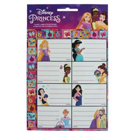Disney Hercegnők Spring füzetcímke matricával 16 db-os