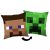 Minecraft Steve Creeper párna, díszpárna 40 x 40 cm