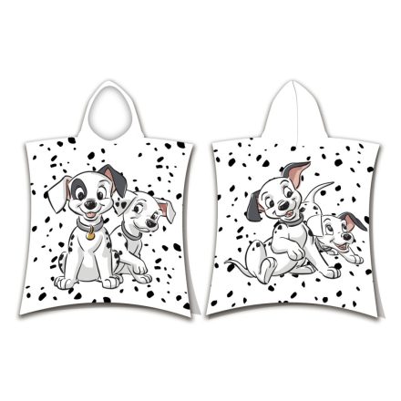 Disney 101 Kiskutya White strand törölköző poncsó 50x115cm