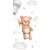 Maci Teddy fürdőlepedő, strand törölköző 70x140cm