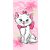 Disney Marie Pink Flower fürdőlepedő, strand törölköző  70*140cm