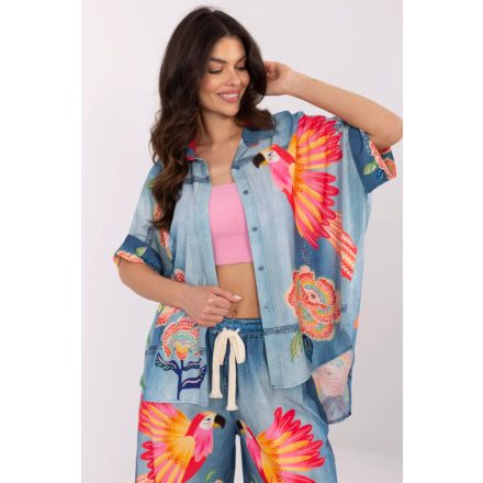Rövid ujjú ing model 210033 Italy Moda