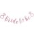 Bride To Be Pink papír felirat 3 m