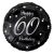 Happy Birthday 60 B&C Silver fólia lufi 36 cm