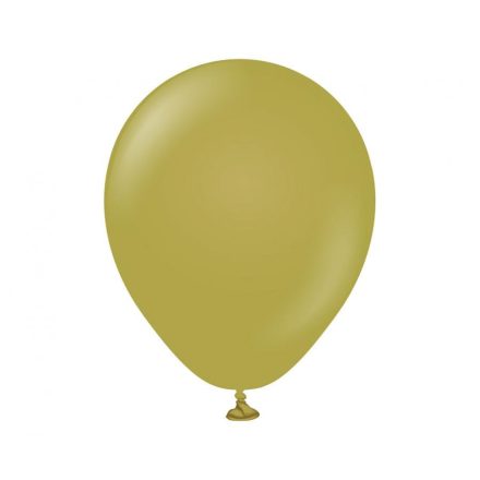Zöld Pastel Olive léggömb, lufi 20 db-os 5 inch (12,5 cm)