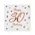 Happy Birthday 30 B&C White szalvéta 20 db-os 33x33 cm