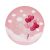 Szerelem Love Is In The Air Pink papírtányér 6 db-os 18 cm