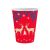 Karácsonyi Let It Snow papír pohár 6 db-os 250 ml