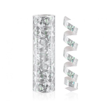 Ezüst Holographic szerpentin 4 m