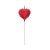 Diamond Heart Red, Szív tortagyertya, gyertya