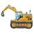 Markológép Excavator 3D fólia lufi 89 cm