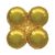 Arany Gold léggömb tartó 90 cm (WP)
