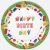 Happy Birthday Building Blocks papírtányér 8 db-os 18 cm