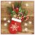 Karácsony Glove Full of Xmas szalvéta 20 db-os 33x33 cm