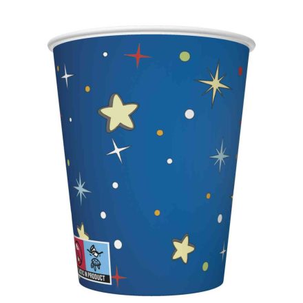 Űr Rockets&Aliens papír pohár 8 db-os 250 ml