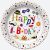 Happy Birthday Funny papírtányér 8 db-os 22,7 cm