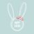 Húsvét Graphic Bunny szalvéta 20 db-os 33x33 cm