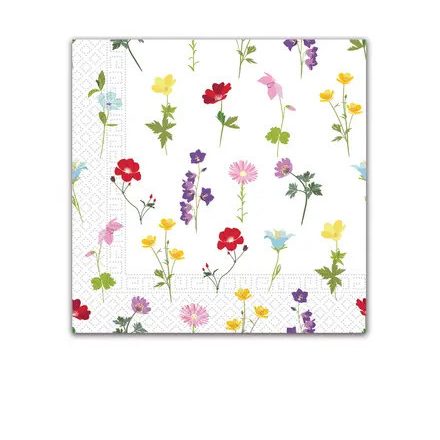 Virág Flowers Field szalvéta 20 db-os, 33x33 cm FSC