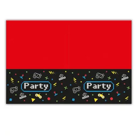 Gaming Party műanyag asztalterítő 120x180 cm