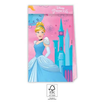 Disney Hercegnők Live Your Story papírzacskó 4 db-os FSC