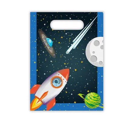 Űr Rocket Space ajándéktasak, ajándékzacskó 6 db-os