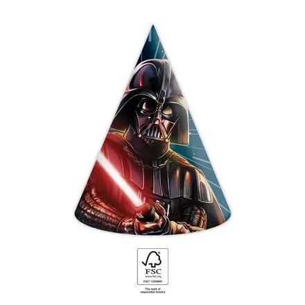 Star Wars Galaxy parti kalap, csákó 6 db-os FSC